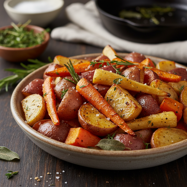Crispy Roasted Root Vegetable Medley recipe