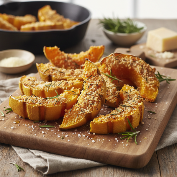 Crispy Rosemary-Parmesan Roasted Acorn Squash Wedges recipe