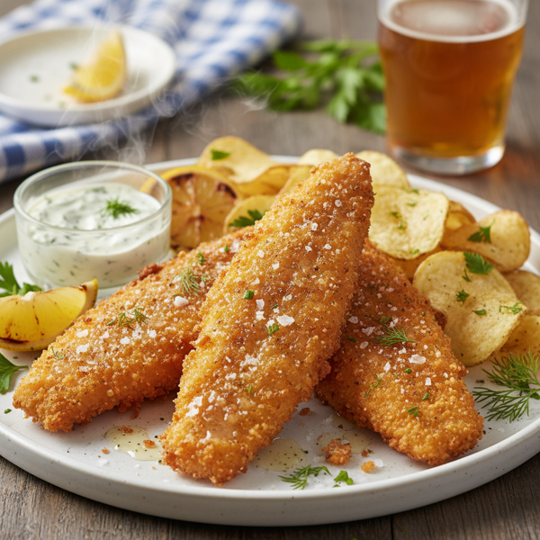 Crispy Salt-and-Vinegar Fish Fillets recipe