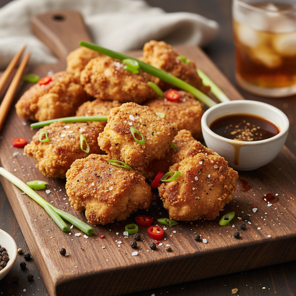 Crispy Salt and Pepper Chicken Bites recipe