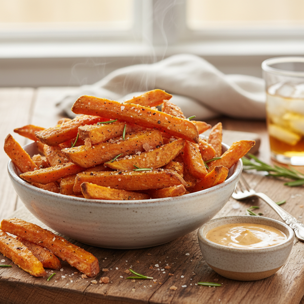 Crispy Savory Sweet Potato Fries recipe