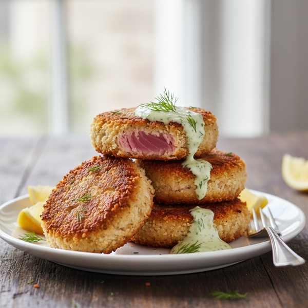Crispy Seared Tuna Cakes recipe