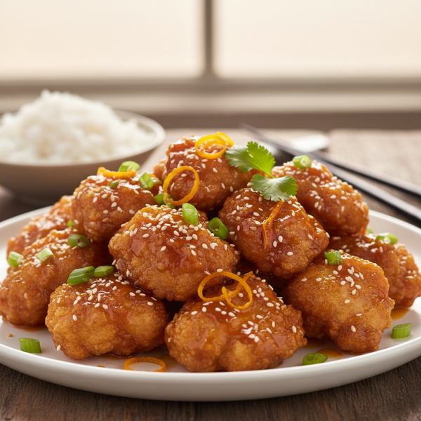 Crispy Sesame-Glazed Orange Chicken recipe
