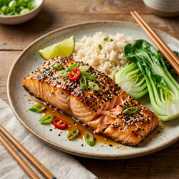 Crispy Sesame-Seed Salmon Fillets recipe