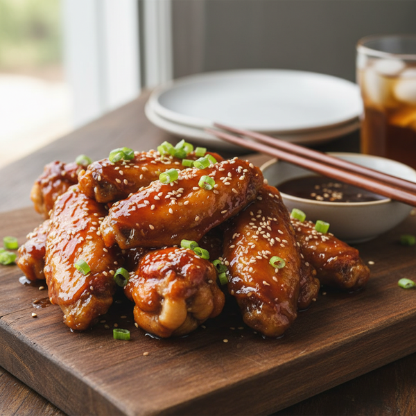 Crispy Slow Cooker Teriyaki Chicken Wings recipe