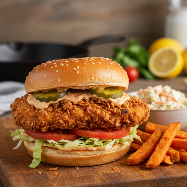 Crispy Southern-Style Chicken Sandwich Deluxe recipe