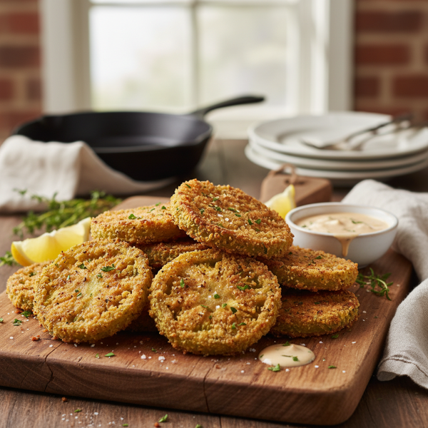 Crispy Southern-Style Fried Green Tomatoes recipe