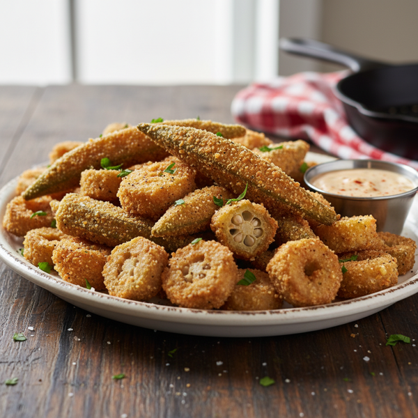 Crispy Southern-Style Fried Okra recipe