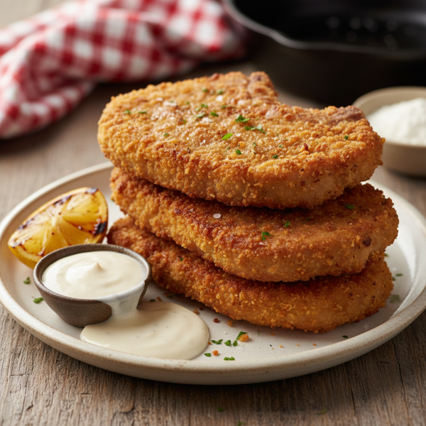 Crispy Southern-Style Fried Pork Chops recipe