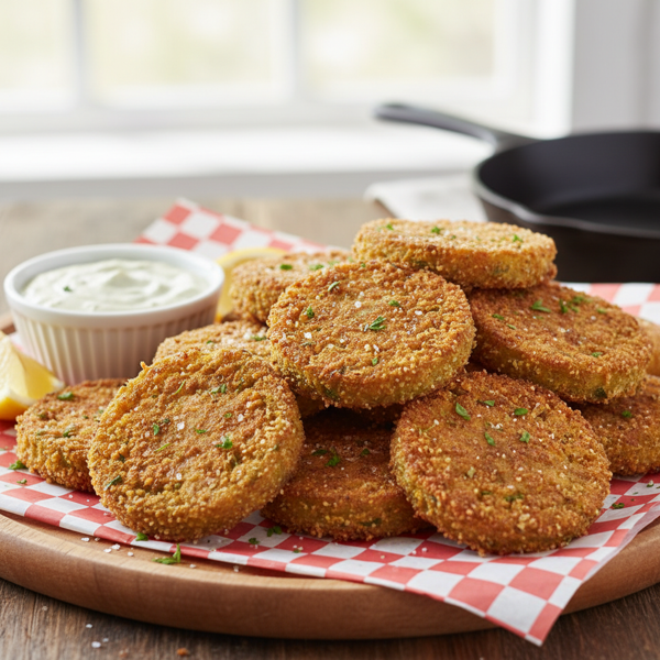 Crispy Southern-Style Green Fried Tomatoes recipe