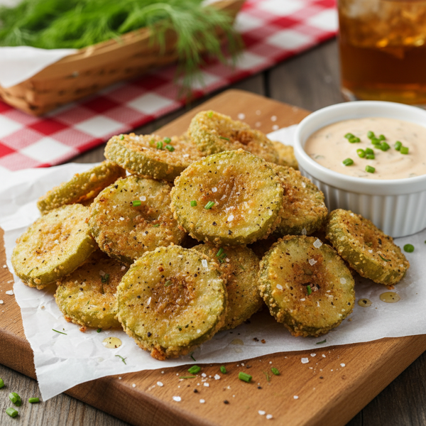 Crispy Southern Fried Dill Pickles recipe