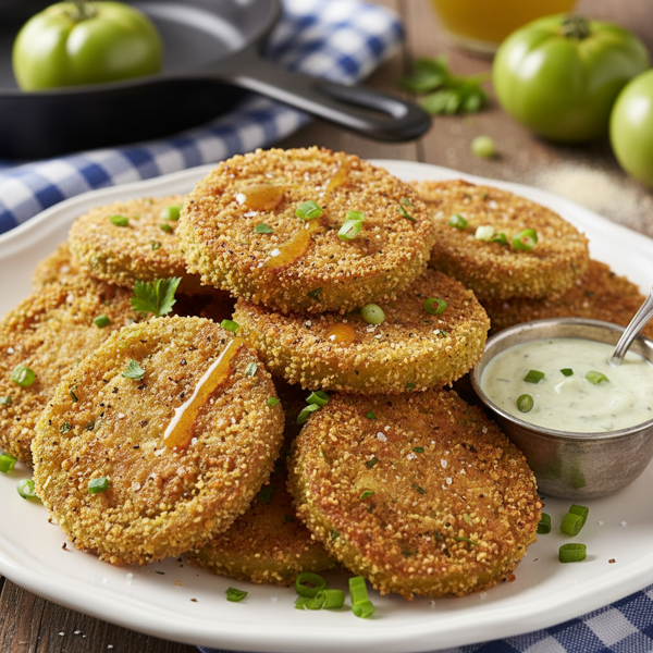 Crispy Southern Fried Green Tomatoes recipe