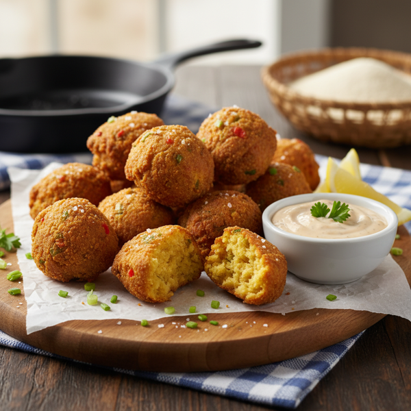 Crispy Southern Style Hush Puppies recipe