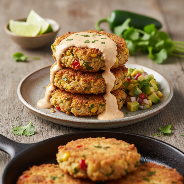 Crispy Southwestern Salmon Cakes recipe
