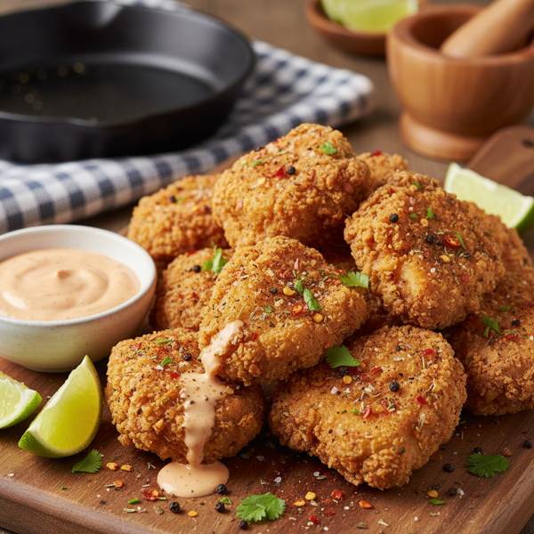 Crispy Spiced Chicken Bites recipe