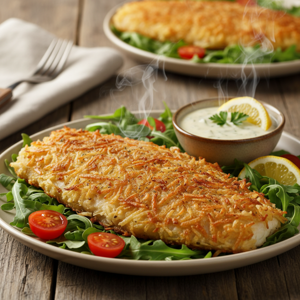 Crispy Spiced Potato-Crusted Tilapia recipe