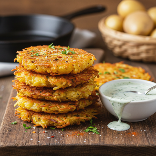 Crispy Spiced Potato Fritters recipe
