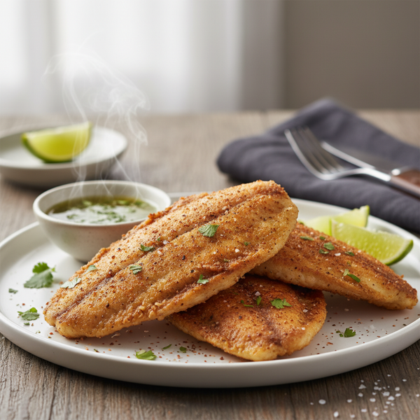 Crispy Spiced Tilapia Fillets recipe
