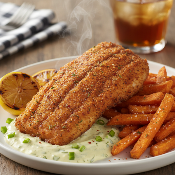 Crispy Spicy Cajun Catfish recipe