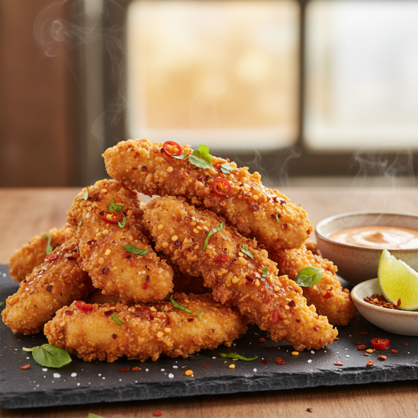 Crispy Spicy Chicken Tenders recipe