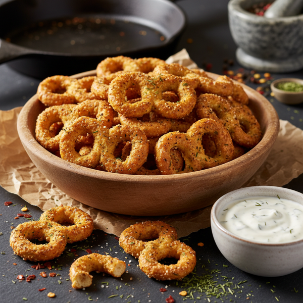 Crispy Spicy Ranch Pretzels recipe