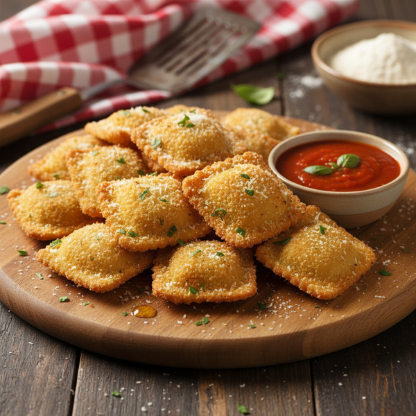 Crispy St. Louis Style Cheese Ravioli recipe