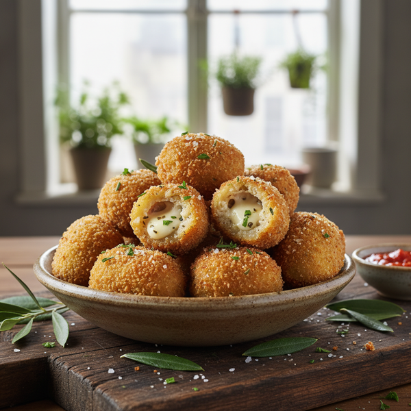 Crispy Stuffed Fried Olives recipe