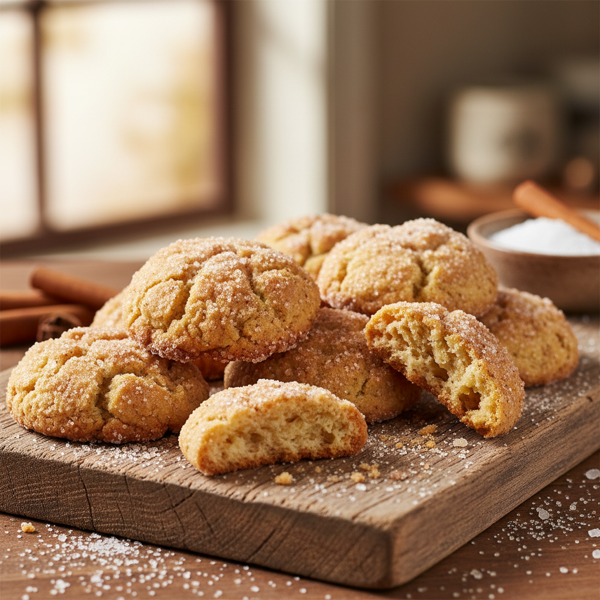 Crispy Sugar-Cinnamon Delight Cookies recipe