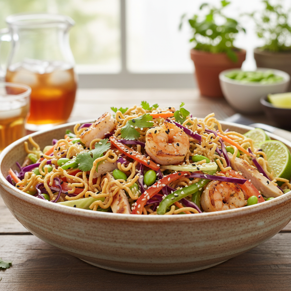 Crispy Summer Cabbage Salad with Ramen recipe