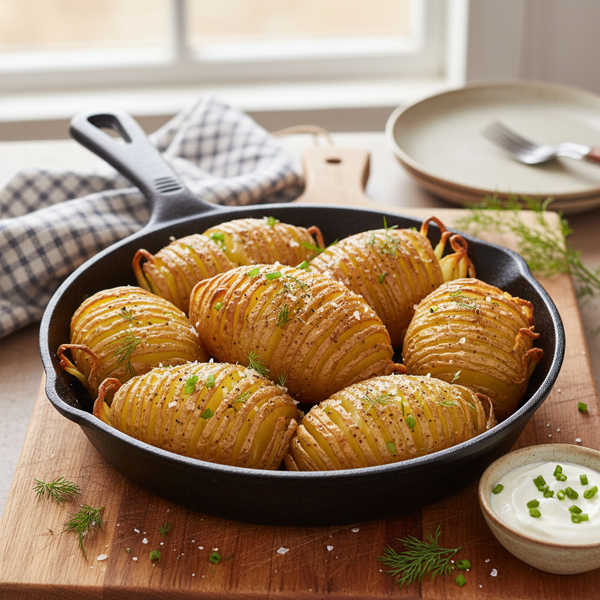 Crispy Swedish Hasselback Potatoes recipe