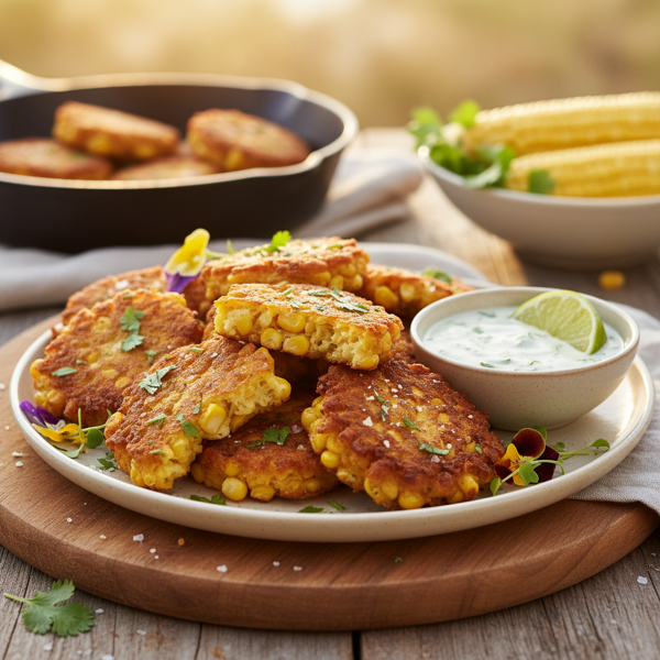 Crispy Sweet Corn Fritters recipe