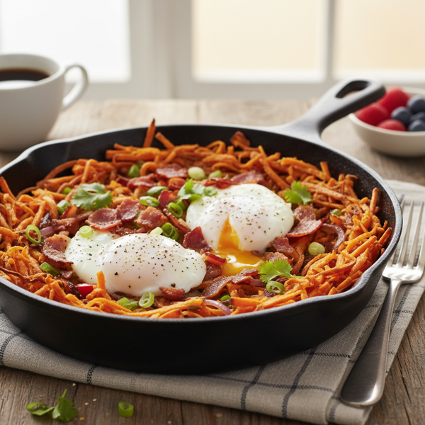 Crispy Sweet Potato Breakfast Hash recipe