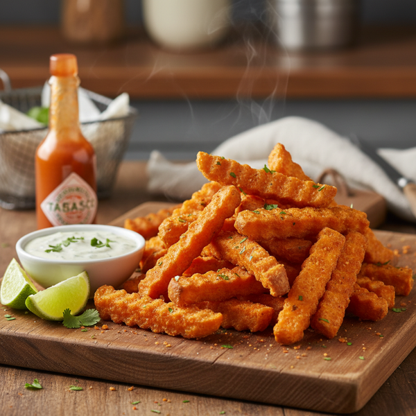 Crispy Sweet Potato and Yuca Fries recipe