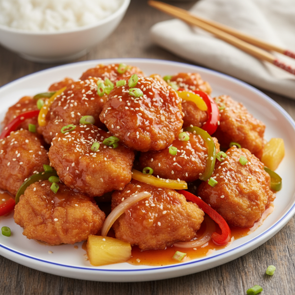 Crispy Sweet and Sour Chicken Bites recipe