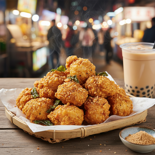 Crispy Taiwanese Street-Style Chicken Bites recipe