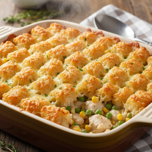 Crispy Tater Tot Chicken Casserole recipe