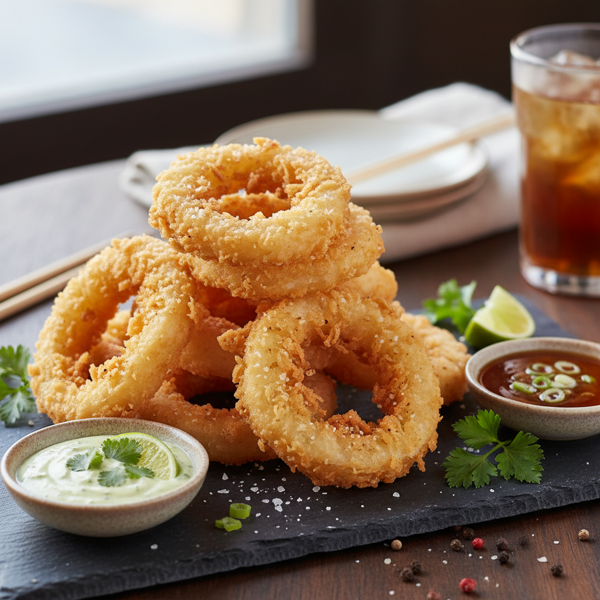 Crispy Tempura Onion Rings Delight recipe