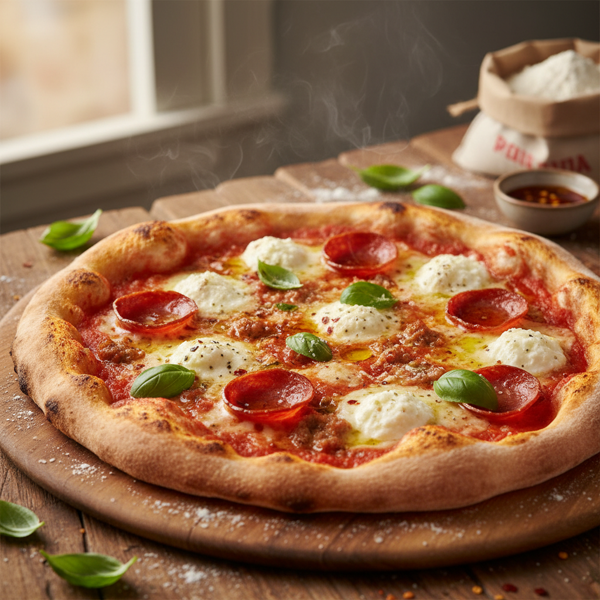 Crispy Thin-Crust Artisan Pizza recipe