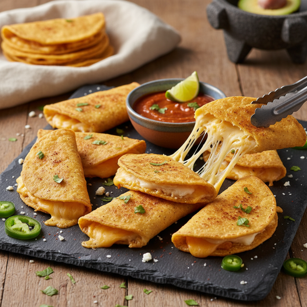 Crispy Tortilla Cheese Bites recipe