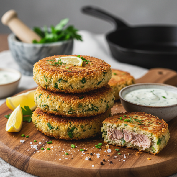 Crispy Tuna & Herb Patties recipe