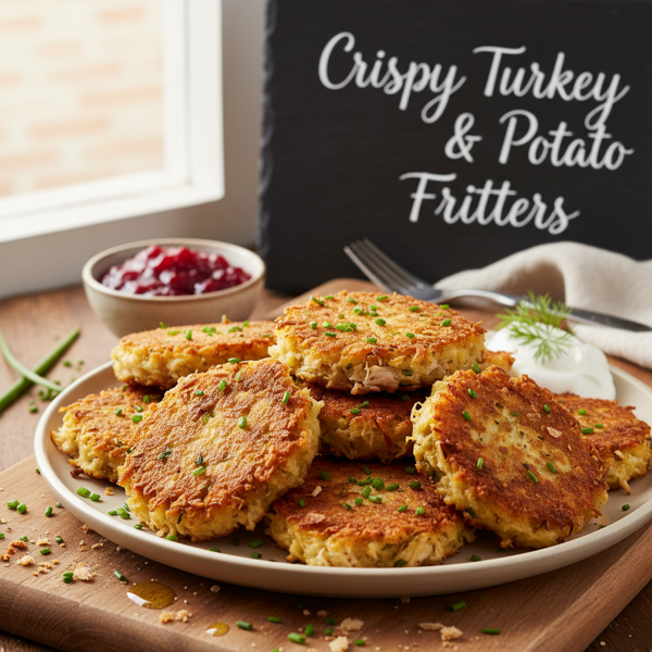 Crispy Turkey & Potato Fritters recipe