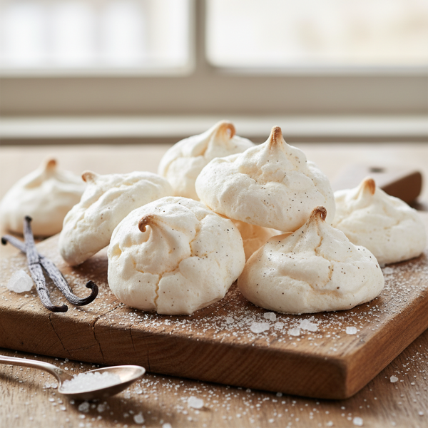 Crispy Vanilla Meringue Kisses recipe