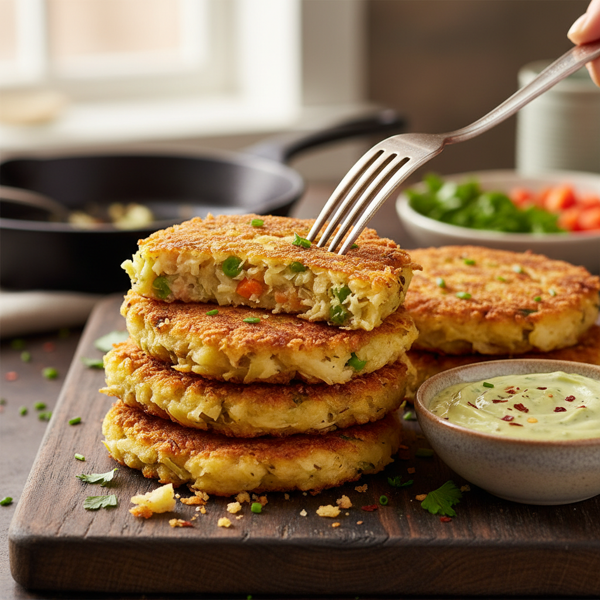 Crispy Vegan Bubble Squeak Patties recipe