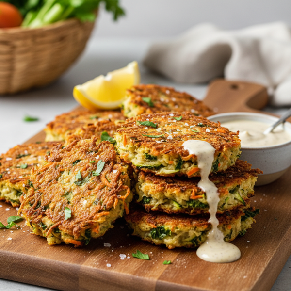 Crispy Vegan Paleo Veggie Fritters recipe