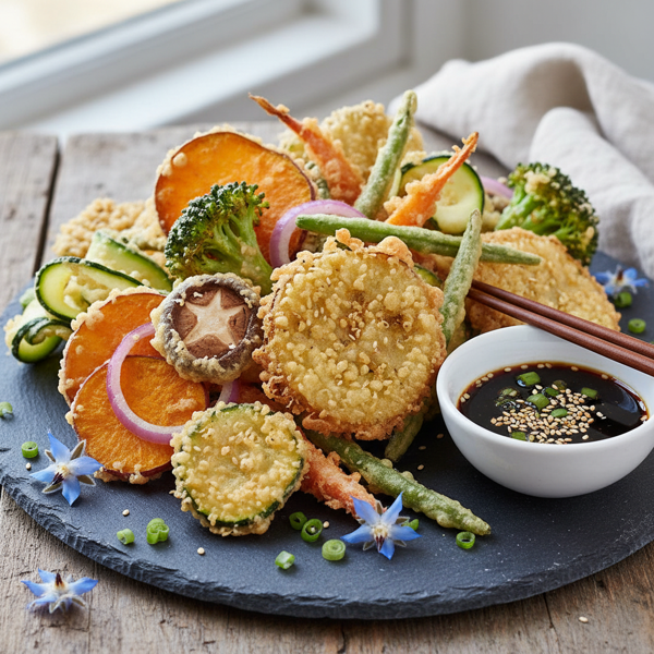 Crispy Vegan Vegetable Tempura recipe