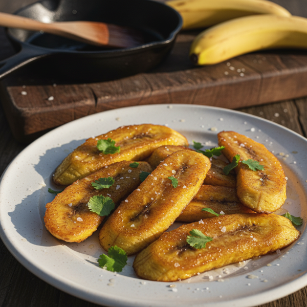 Crispy Water-Sautéed Plantains recipe