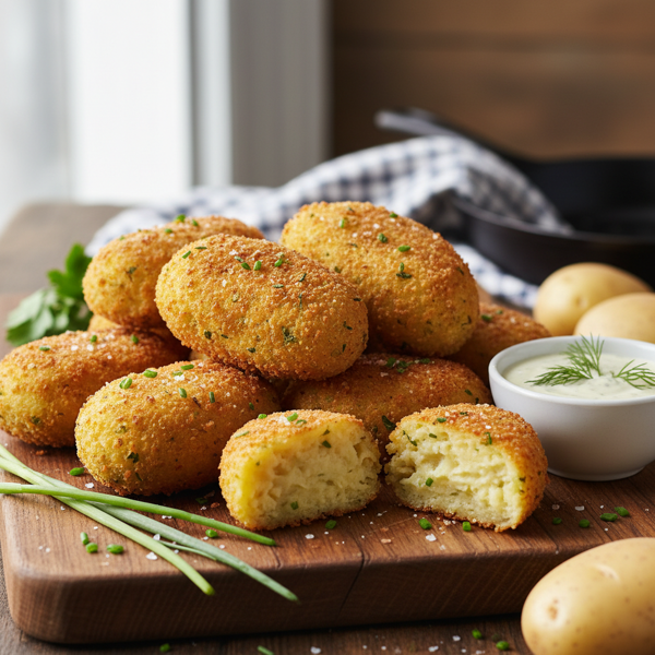 Crispy Yukon Gold Potato Croquettes recipe