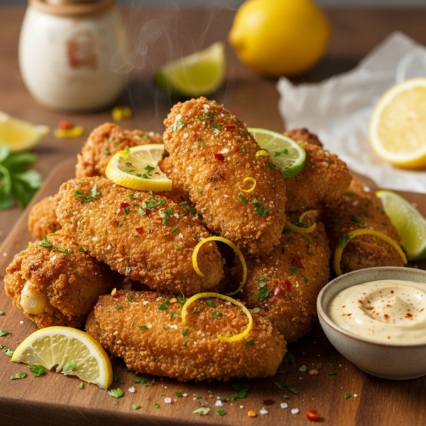 Crispy Zesty Chicken Wings recipe