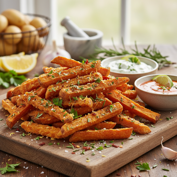 Crispy Zesty Herb Fries recipe