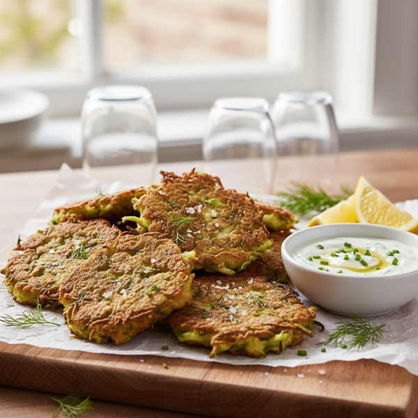 Crispy Zucchini Fritters recipe